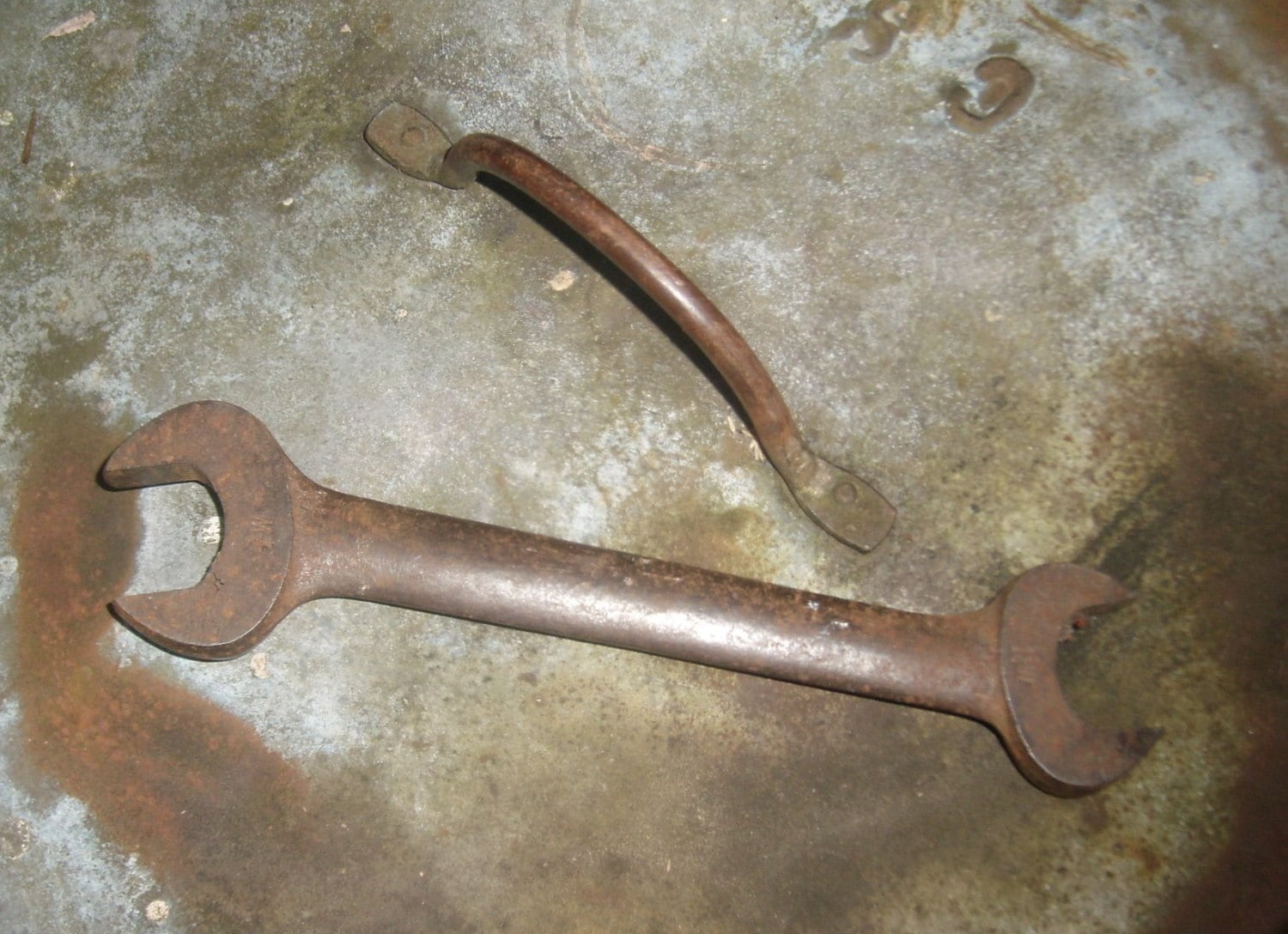 Large vintage spanner wrench