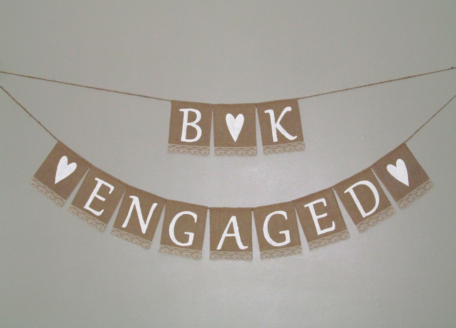 Engaged Sign Engaged Banner Engagement Sign by BridesandBellas