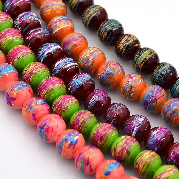 Wholesale Beads Bulk Beads 8mm Assorted Colors 10 Strands