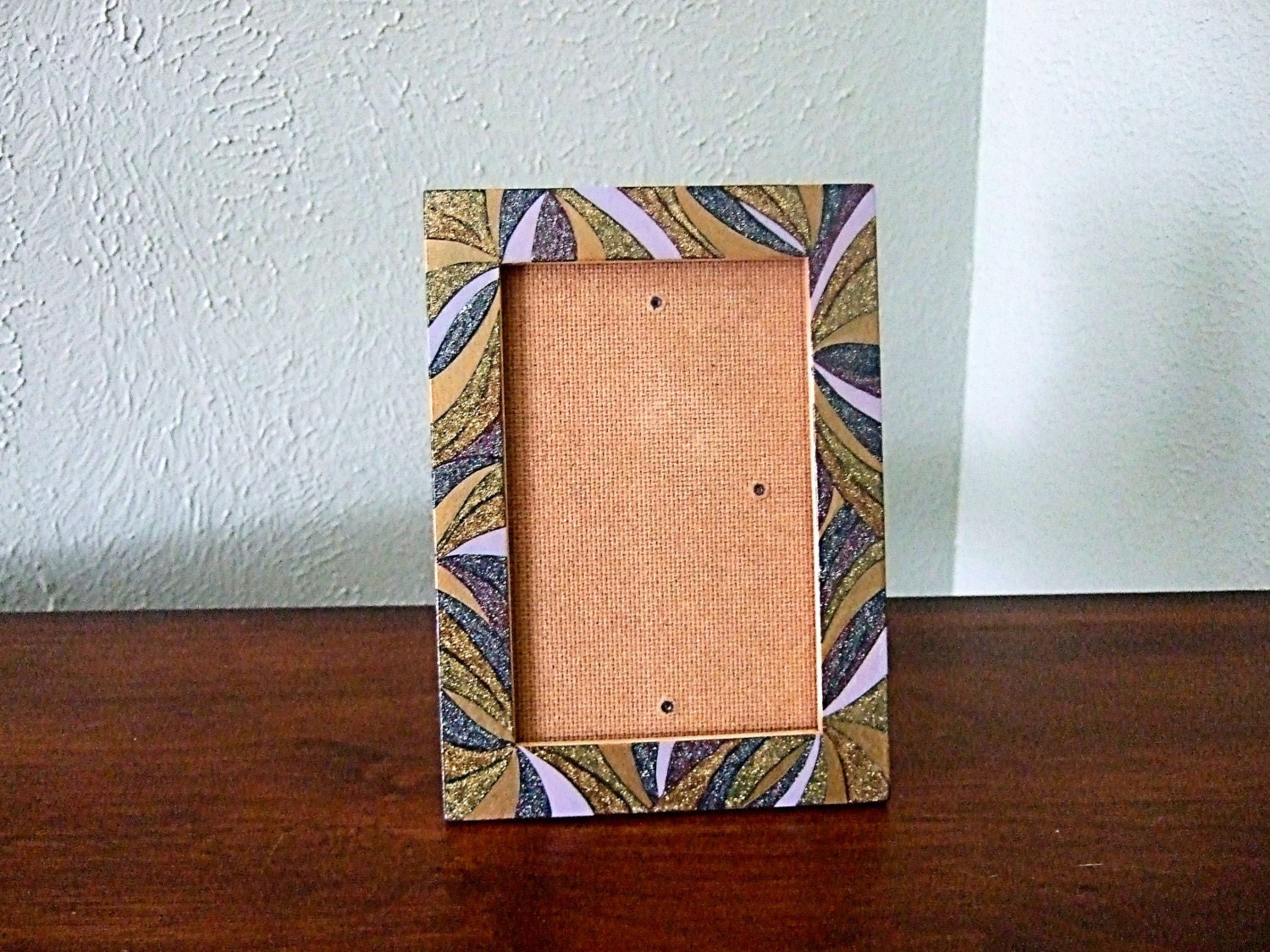 4 x 6 Wood Frame Custom Hand Painted Picture by ArtOnceAgain