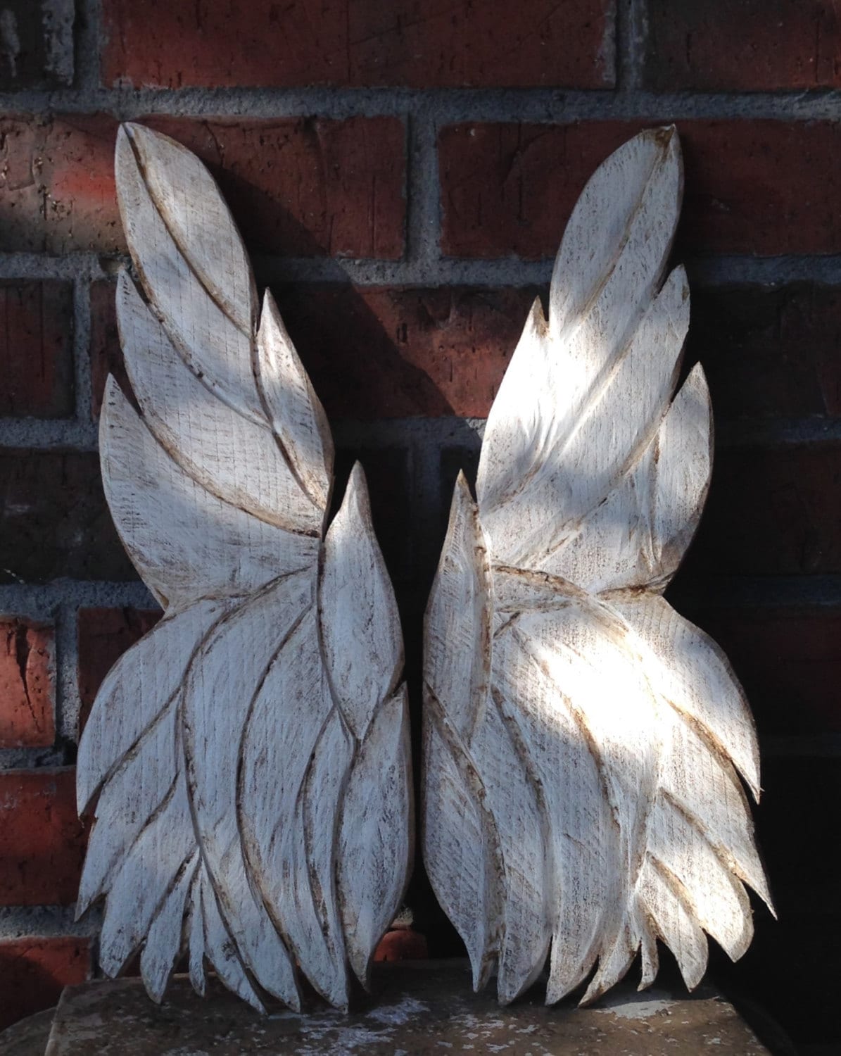 Wooden Angel Wings Wall Art Carved Angel Wings 40.00