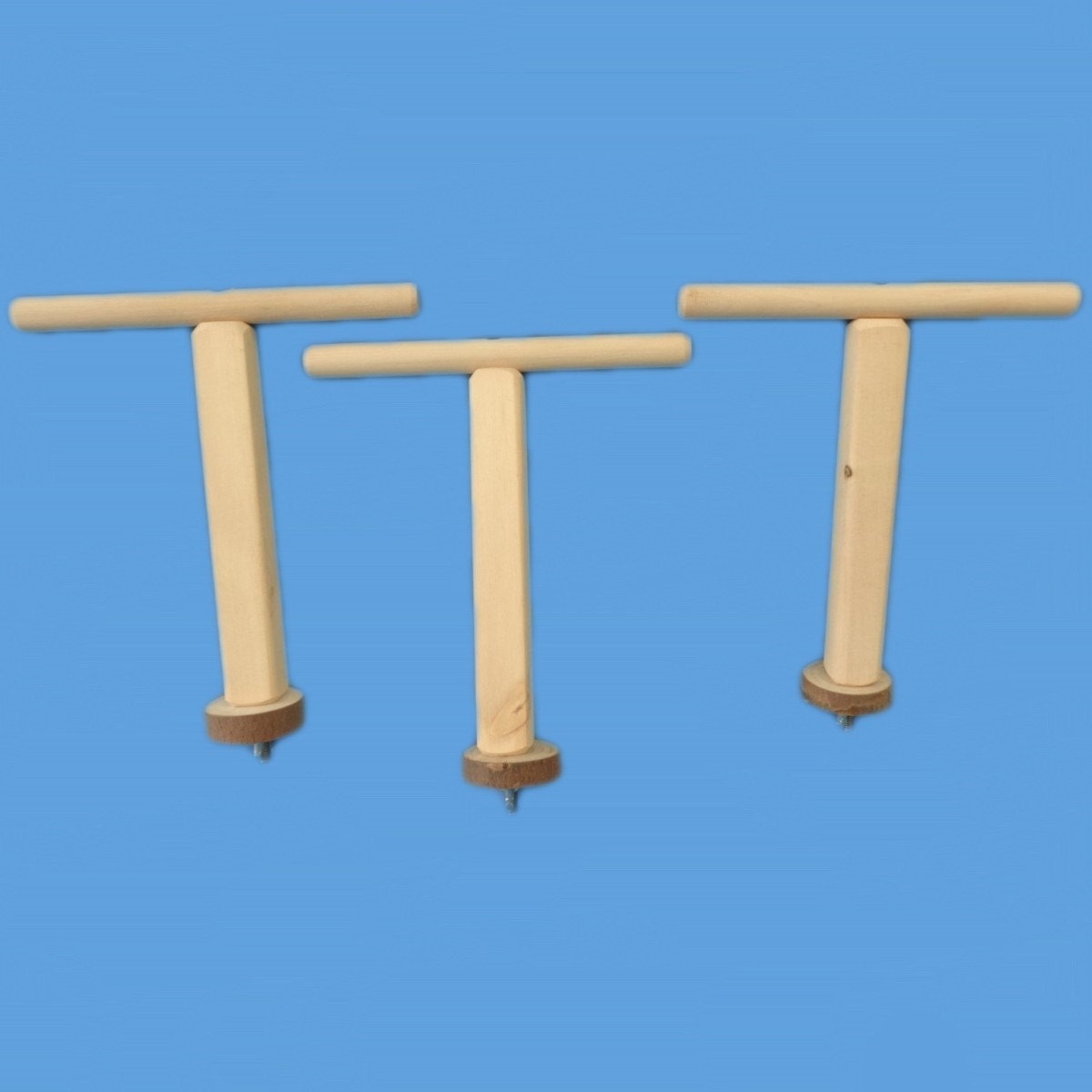 Bird TPerch Standset of 3 perchescage top mountHand Made