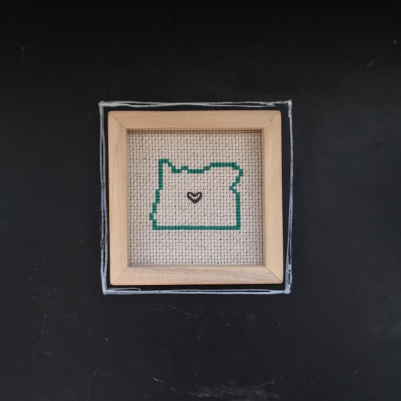 Oregon Cross Stitch by loomandleer on Etsy