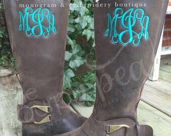 Monogrammed Boots, Ladies