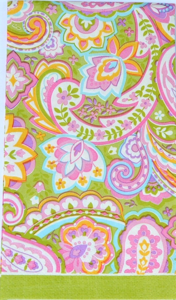 Paisley Decoupage Paper Napkin Damask Pattern set of 3 by YWart