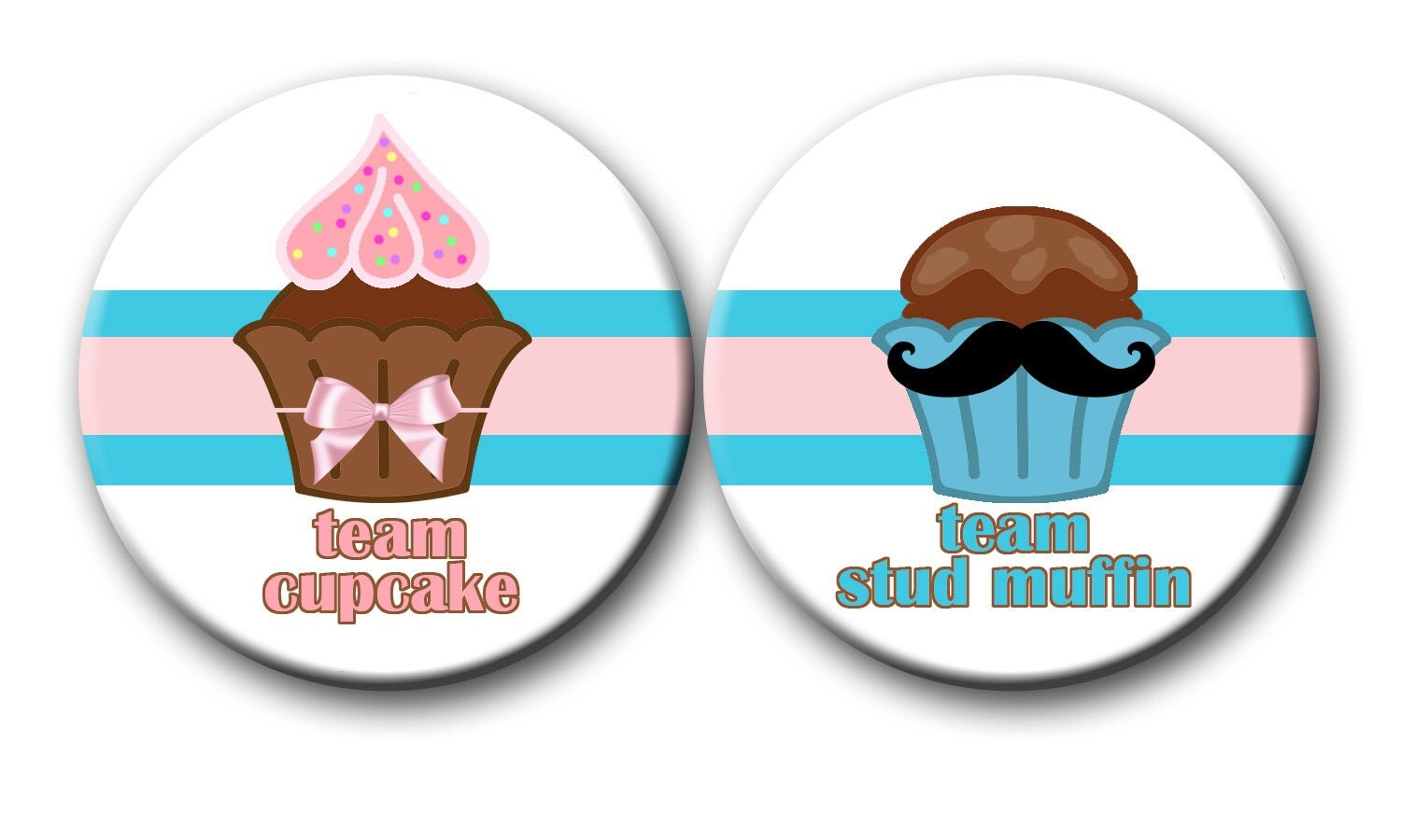 Cupcake or Stud Muffin Gender Reveal Party by PutOnYourPartyCap