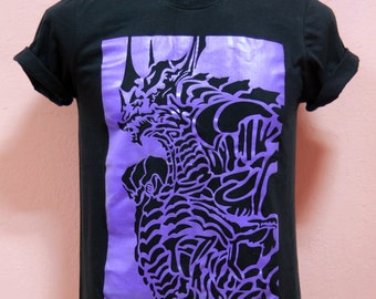 FFXIV a realm reborn BAHAMUT BOSS design - Unisex Adult T-Shirt Black Tshirt