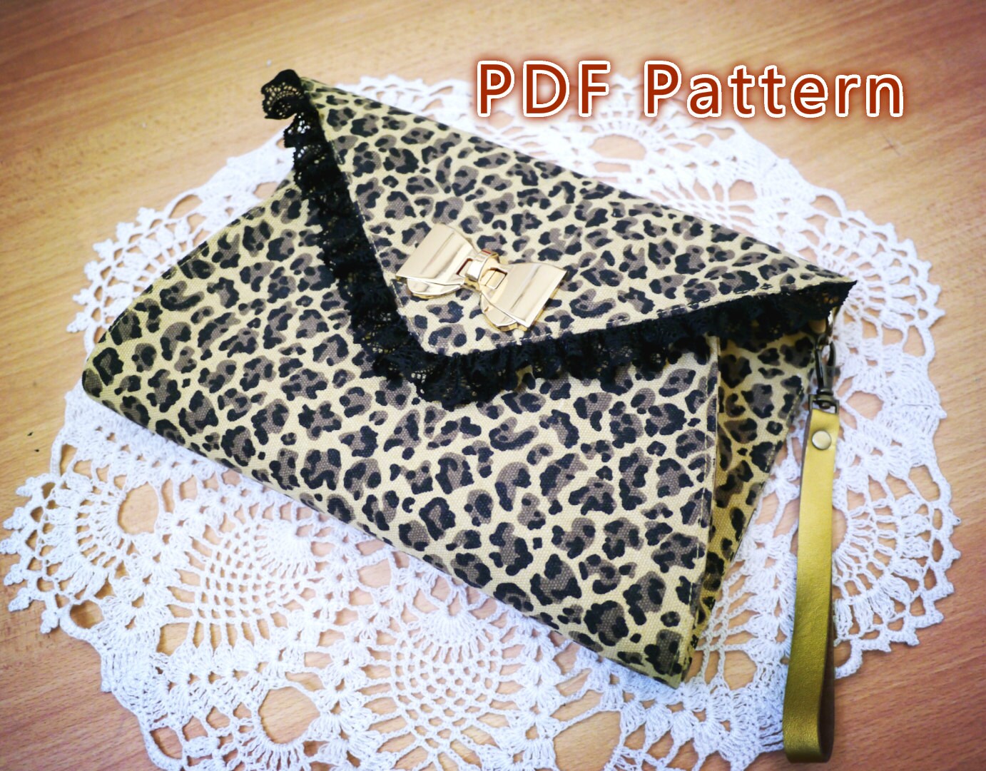 PDF Sewing Pattern Wristlet Clutch Pattern Pouch by XinHandmade