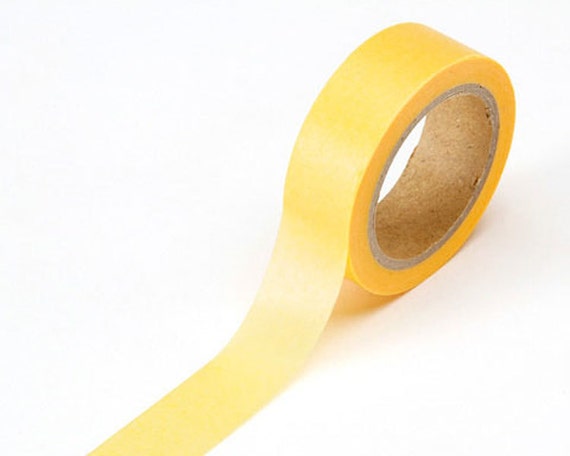 Yellow Japanese Washi Tape - Decorative Paper Tape - Scrapbooking Gift ...