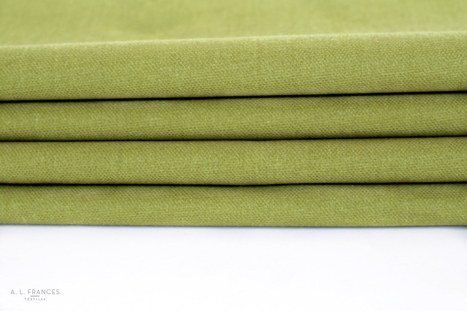 1/2 Yard Hand Waxed Cotton Canvas Fabric Spring Green 10oz.