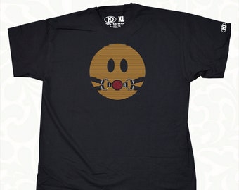 Pulp Fiction Ball Gag Smiley Face Movie Parody Mens Womens T Shirt