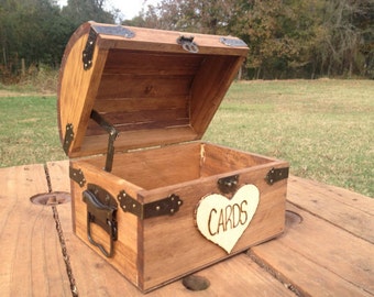 Shabby Chic Card Box - Rustic Wood Card Box - Rustic Wedding Decor - Wedding Card Box - Rustic Wedding Card Box - Wedding Chest - Wooden Box