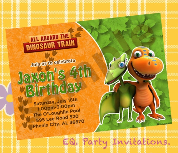 Free Printable Dinosaur Train Invitations 7