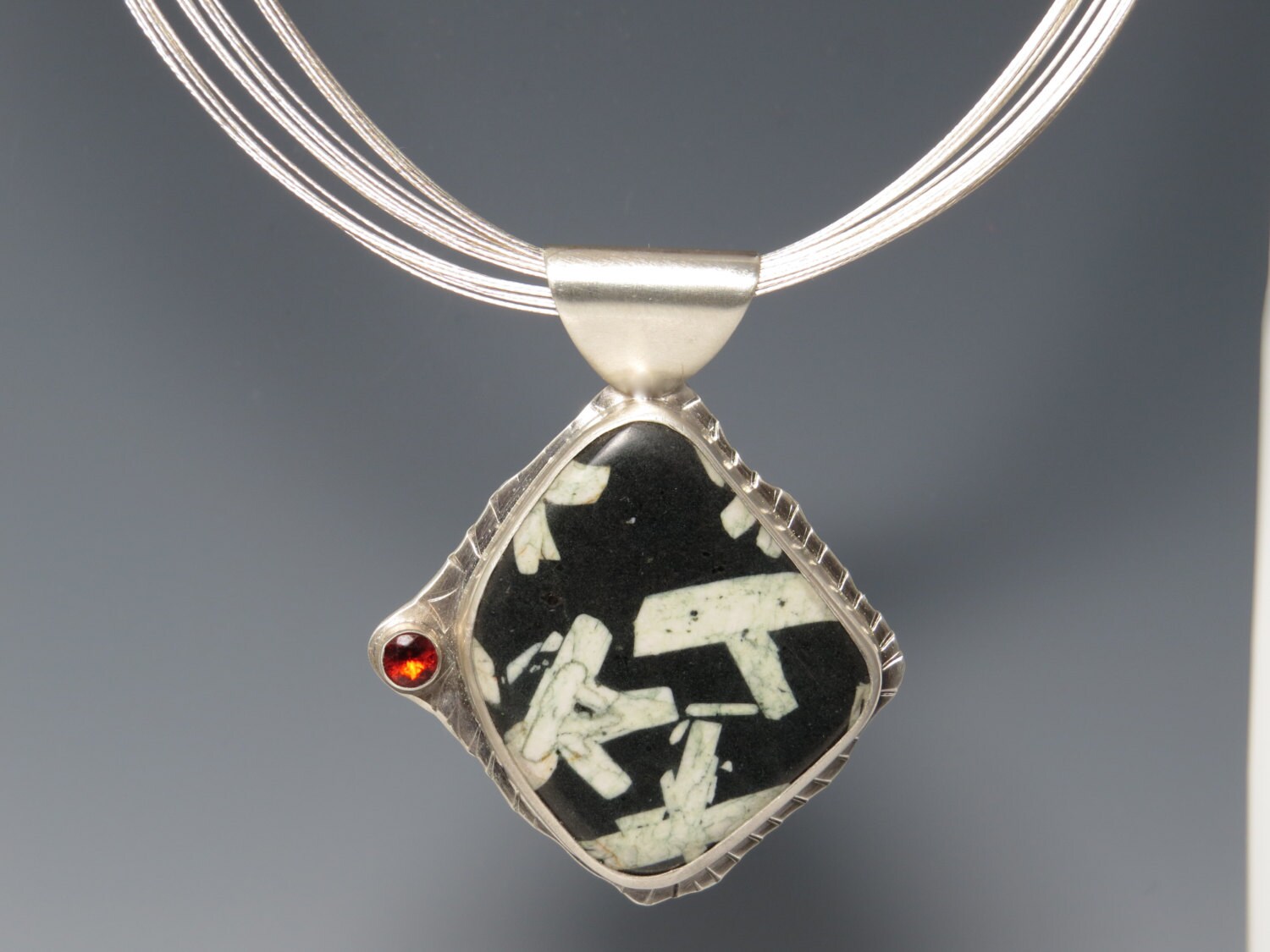 Chinese Writing Stone and Necklace by DCobiaJewelry on Etsy