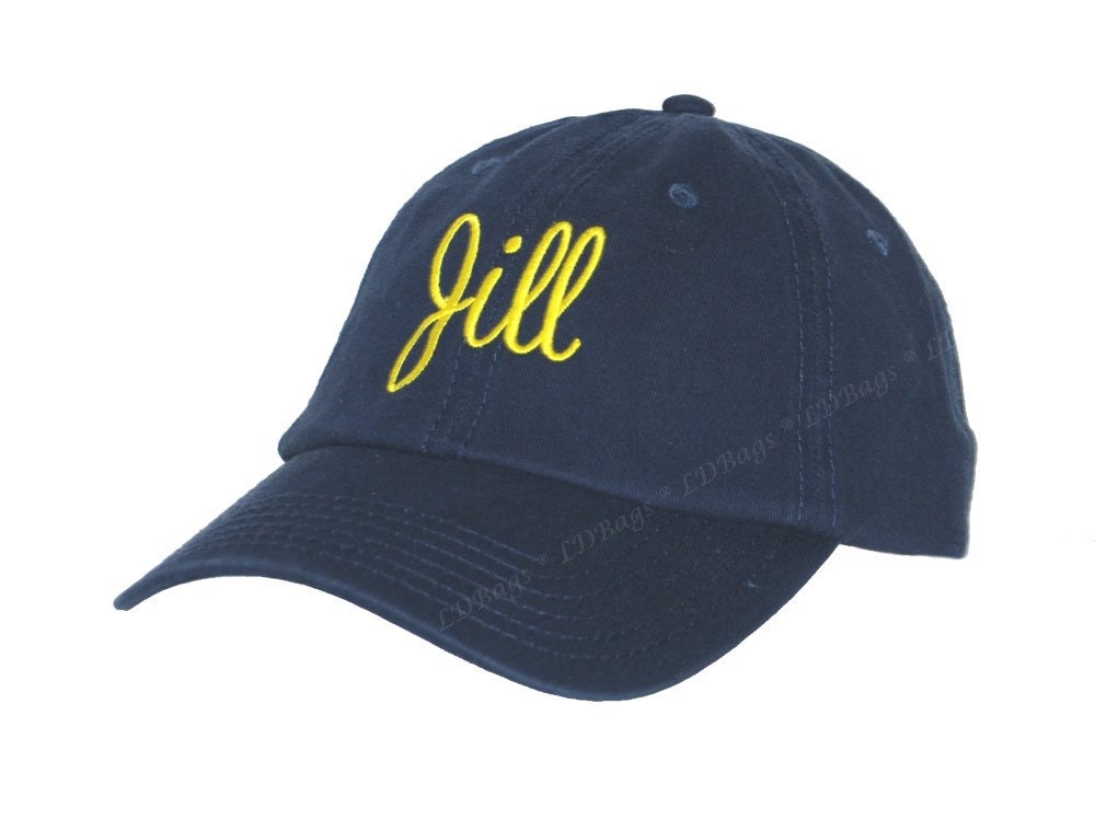 Monogrammed Baseball Hat Personalized Navy by MonogramExpress