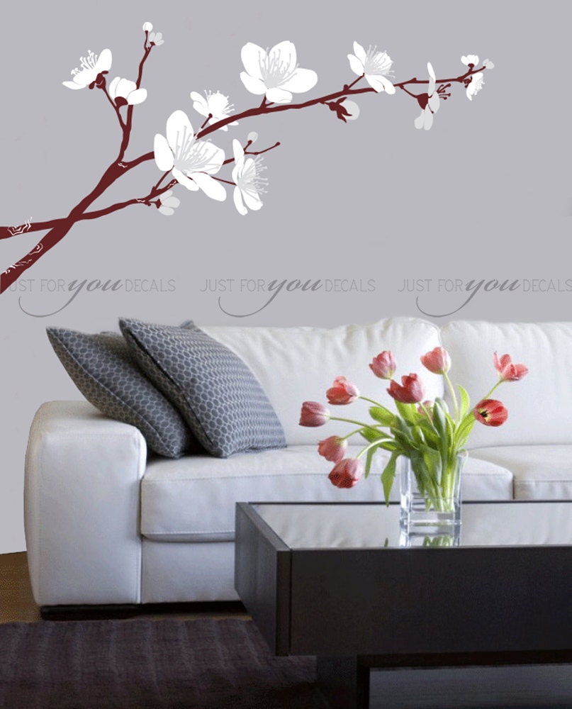 Cherry Blossom Wall Decal Girls Room Wall Decal Nursery