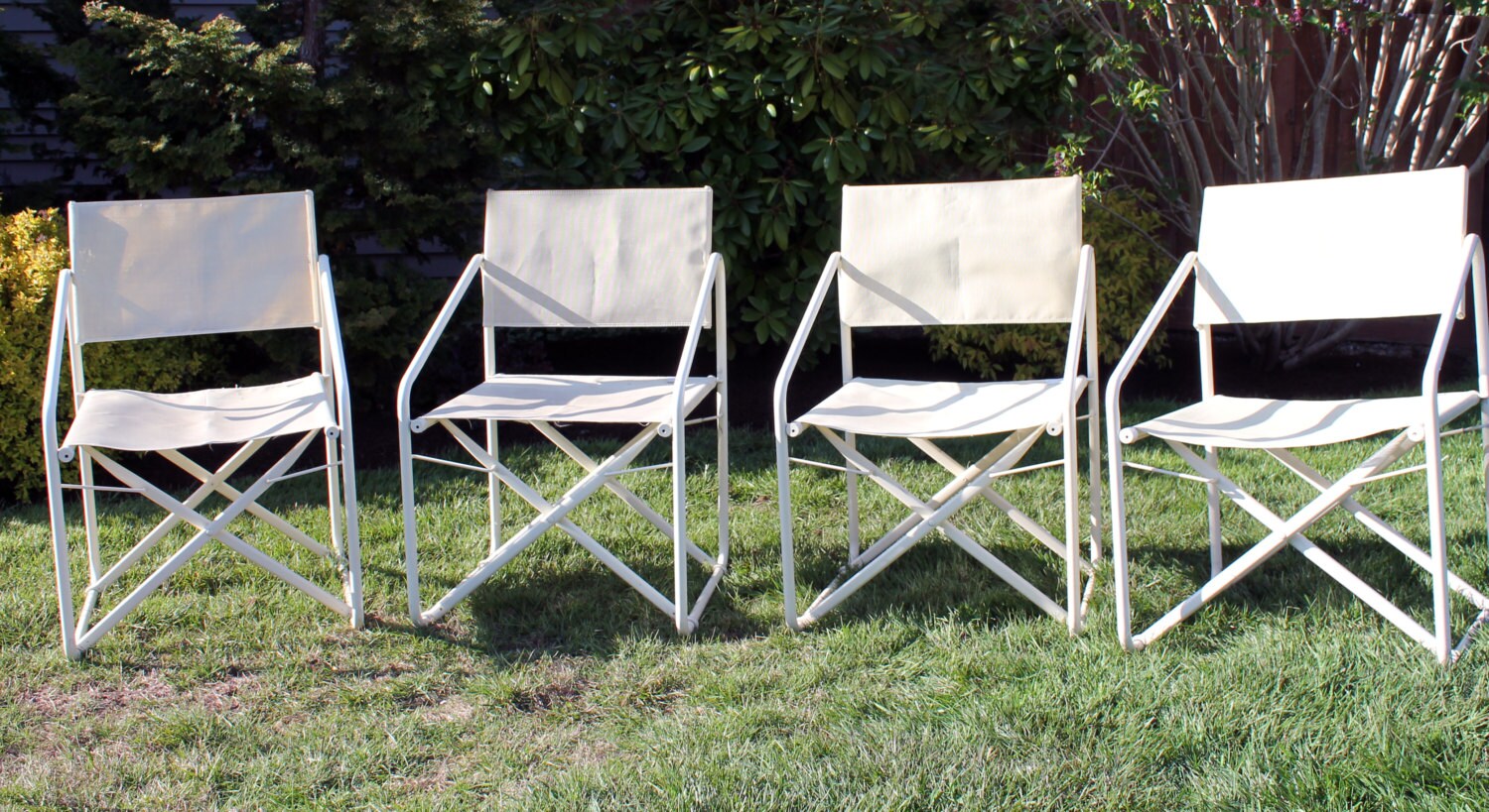 4 Vintage 1970s Nomad Brown Jordan patio chairs Haute Juice