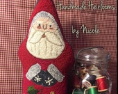 Completed The Farm Road's Bellsnickle Santa (punchneedle)