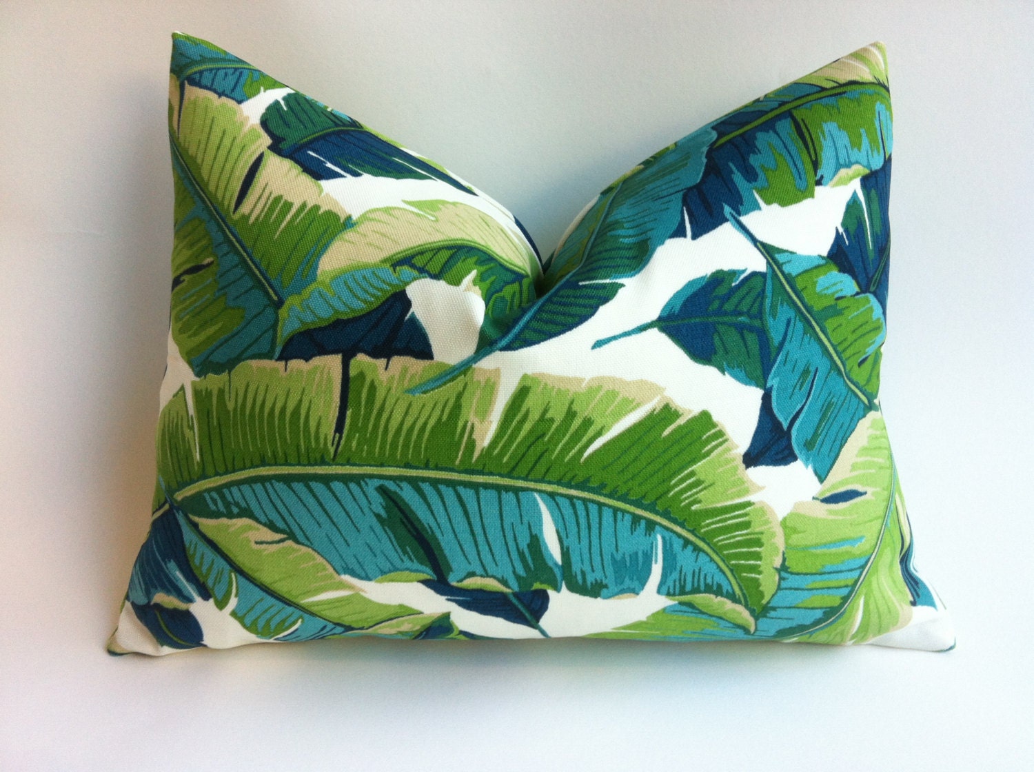 pillow 22x22 cover Style Palm Cover Miami Outdoor Pillow Tropical One Leaves