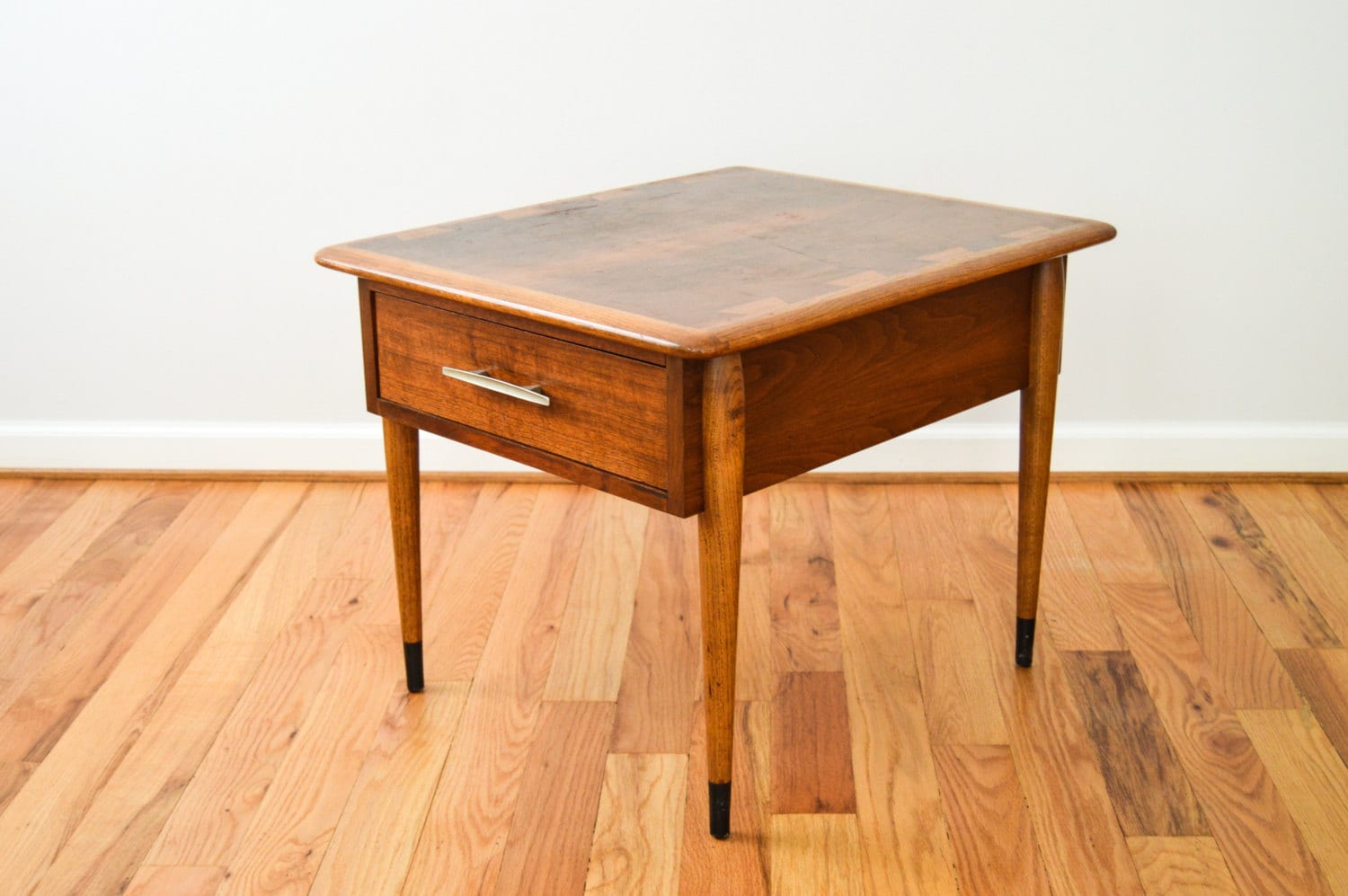 Mid Century Modern End Table With Drawer Hani Walmart End Bodewasude