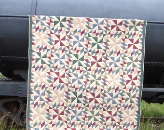 Queen Quilt | Hand Stitched | Rustic Quilt | Patchwork Quilt | Hand Quilt | Queen Bedspread | Handmade Quilt | Homemade Quilt