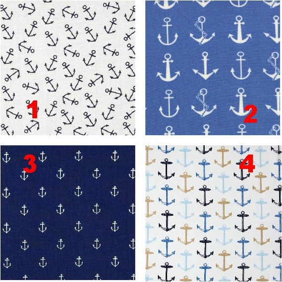 ANCHORS AWAY Lamp Shade Fabric Collection by VanityShadesofVegas