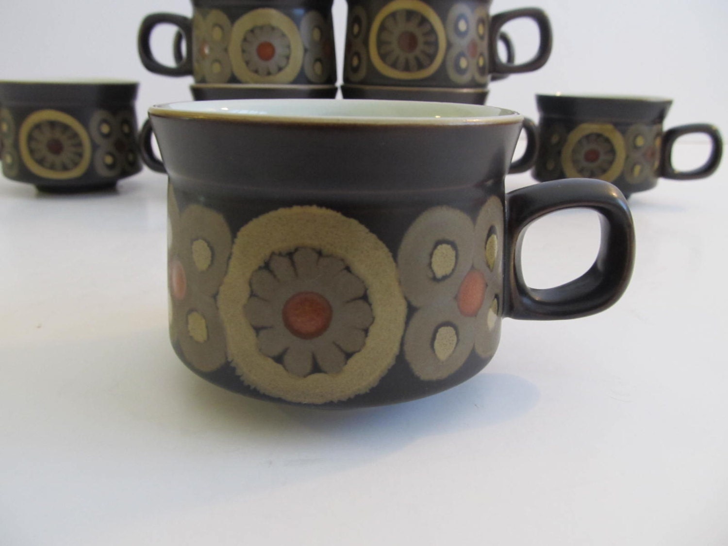 Denby England Coffee Cups Set of 11 Coffee Mugs Denby