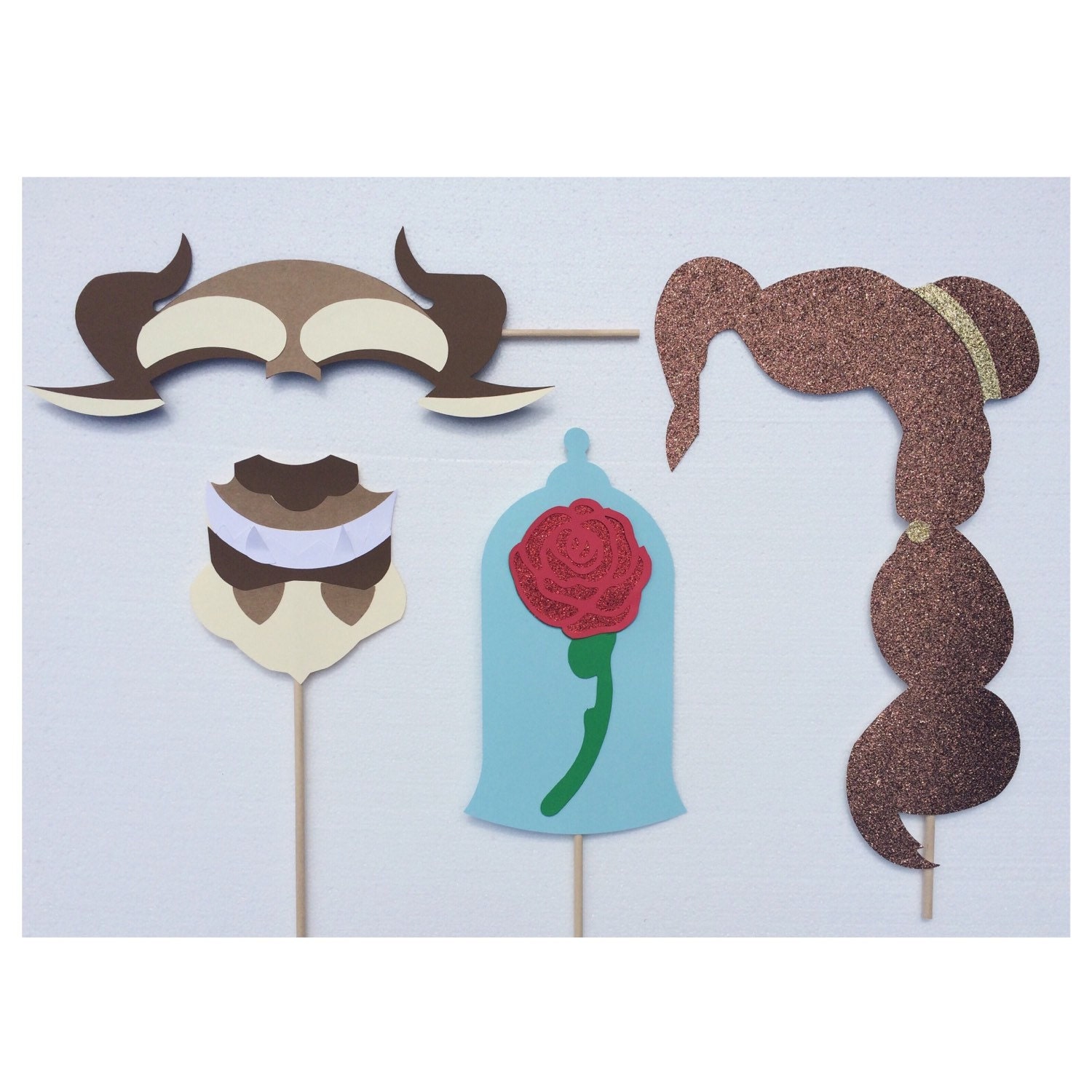 Beauty and the Beast Photo Booth Props Fairytale Wedding