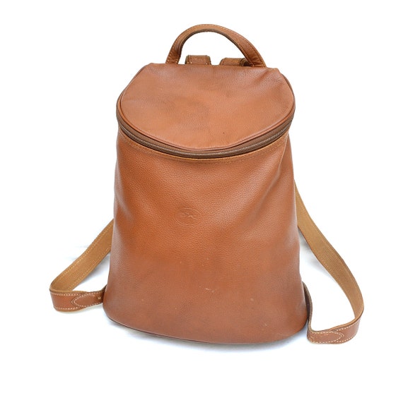 GRAB! HOT Sale! Authentic LONGCHAMP Leather Backpack Brown