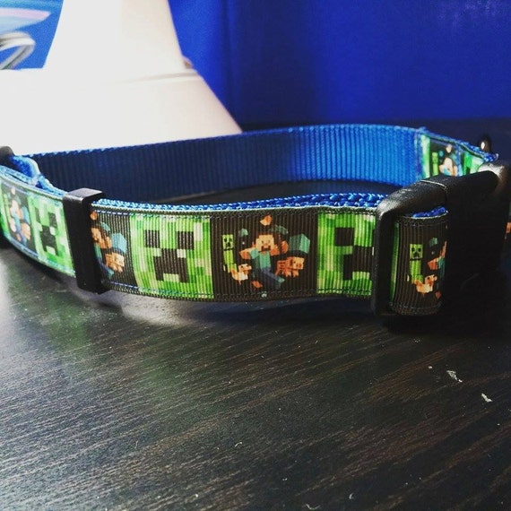 Minecraft Adjustable Dog Collar