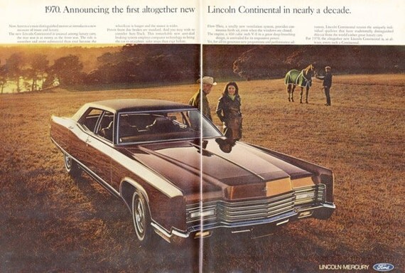 1970 Ford lincoln continental color automobile ad #3