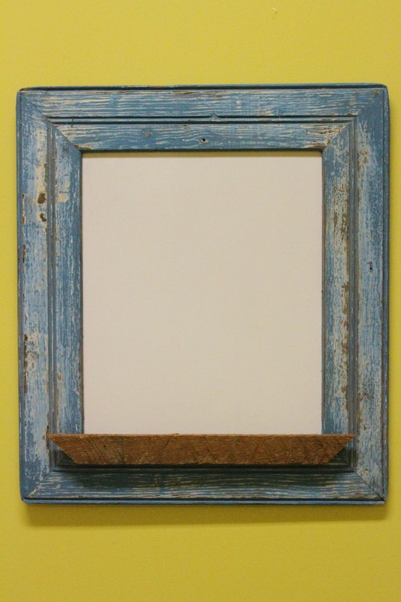 Whiteboard in Antique Wood Frame Capitol St. Blue by WeWillGoArts