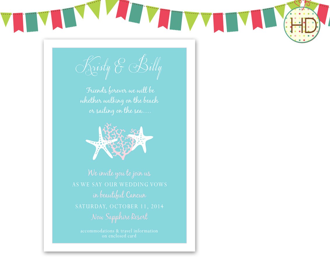 Under The Sea Invitations Wedding 7