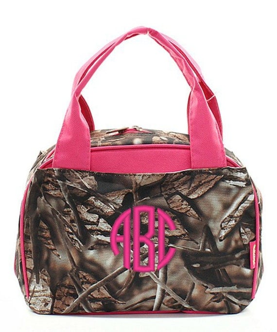 pink camo tote bag