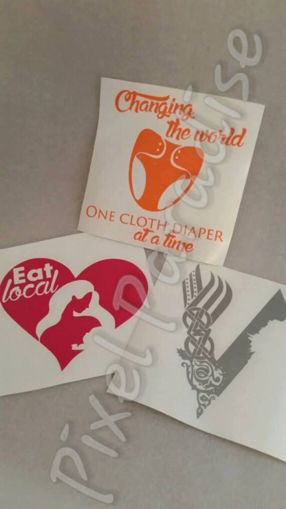 Items similar to Car Decal/ Eat Local Car Decal / Vikings Car Decal