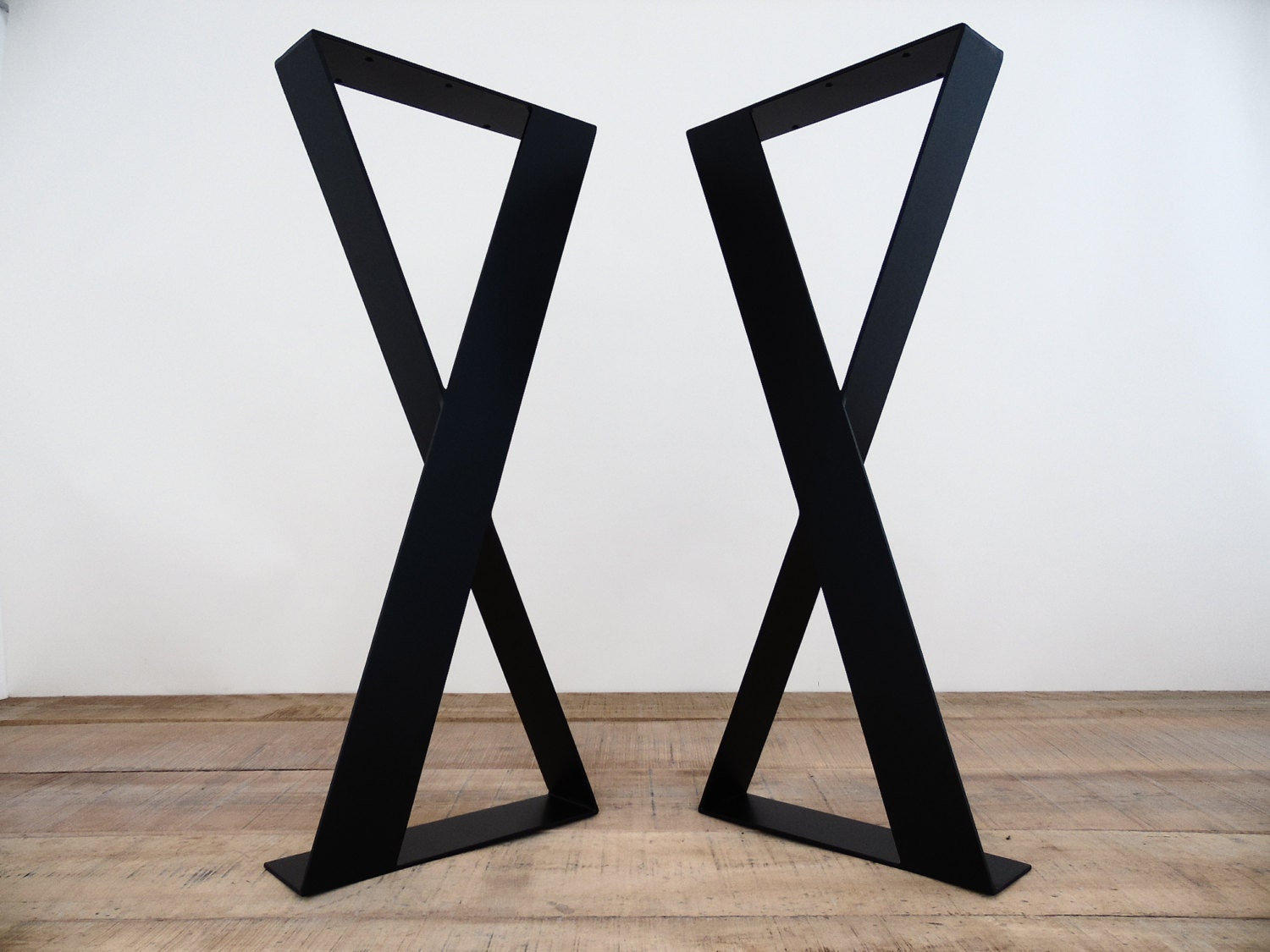 35 Xframe Wide Flat Steel Table Legs 16 W Height 33 by Balasagun