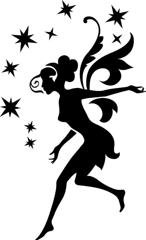 Dancing Fairy Wall Fairytale Vinyl Decal by JennaDecalsandMore