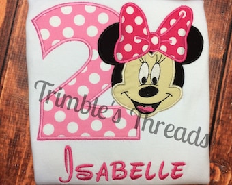 Minnie Mouse Birthday Shirt / Personalized / Minnie Mouse Shirt / Mickey Mouse Shirt