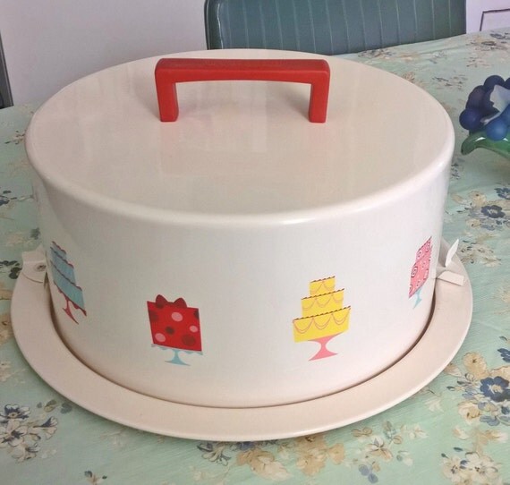 Vintage style Cake metal cake carrier