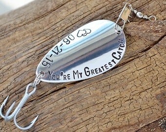 My Greatest Catch Fishing Lure - Personalized Fishing Lure - Groom Gift - Anniversary - Birthday Gift - Gifts for Him - Custom Fishing Lure
