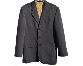 Vintage Giaccomo Larusso navy blue blazer jacket man