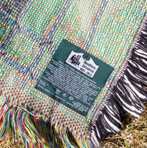 Goodwin Weavers Throw Blanket topiaryfringed blanket