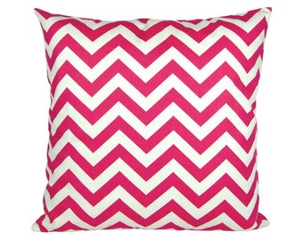 Cushion cover pink white zigzag CHEVRON 60 x 60 cm