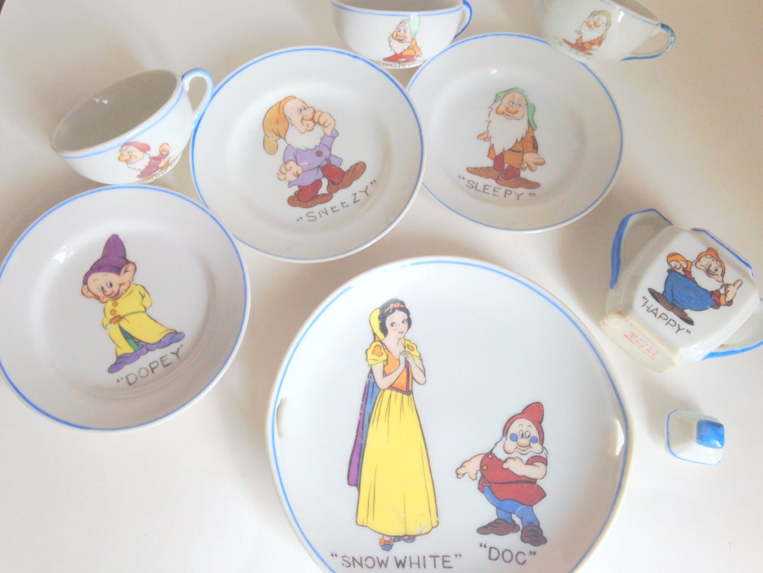 disney snow white tea set
