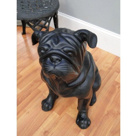 georgia bulldog garden statue