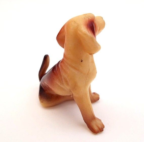 plastic dog sculpture