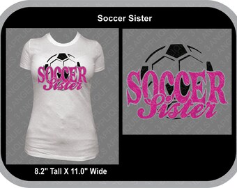 Soccer Sister SVG Cutter Design INSTANT DOWNLOAD