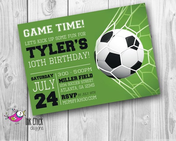 Soccer Party Invitations 6