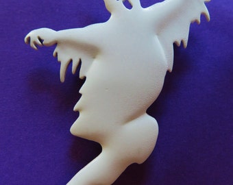 Rare/JJ Jonette Ghoulish Haunting Ghost Brooch Pin
