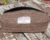 Harris Tweed Washbag - For Him